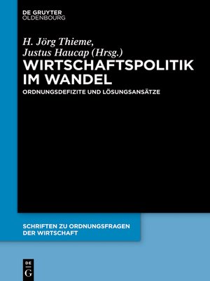 cover image of Wirtschaftspolitik im Wandel
